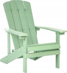 Beliani kreslo ogrodowe MDF JasnoZelený ADIRONDACK Lumarko!