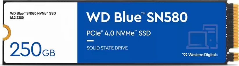 WD SN580 250GB M.2 2280 PCI-E x4 Gen4 NVMe (WDS250G3B0E)