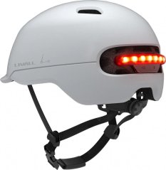Livall Smart prilba mestský C20 LED/SOS Biely Roz. L 57-61cm