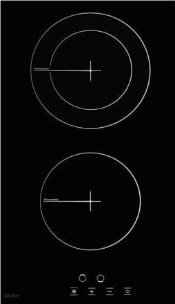 Simfer | Hob | H3.020.DEBSP | Vitroceramic | Number of burners/cooking zones 2 | Touch | Black
