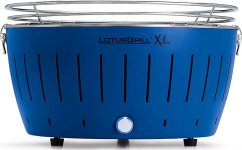 LotusGrill Grill záhradný na drevené uhlie XL 40 cm x 40 cm Modrý