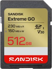 SanDisk Extreme GO SDXC 512 GB UHS-I/U3 V30 (SDSDXGN-512G-GNCIN)