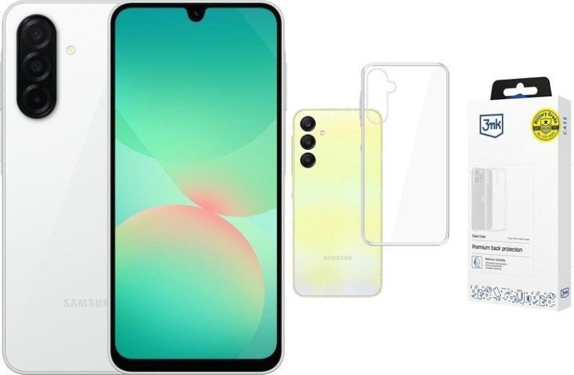 Samsung Galaxy A26 5G 6/128GB Biały (8806097072874) + Etui Clear Case
