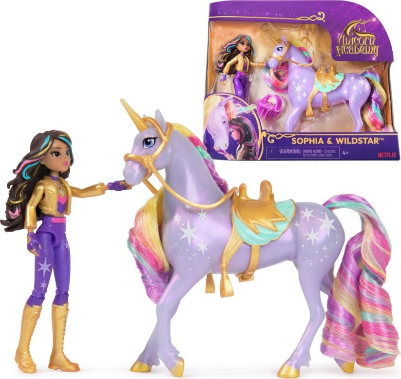 Usorteret Unicorn Academy Doll & Unicorn - Sophia & Wildstar