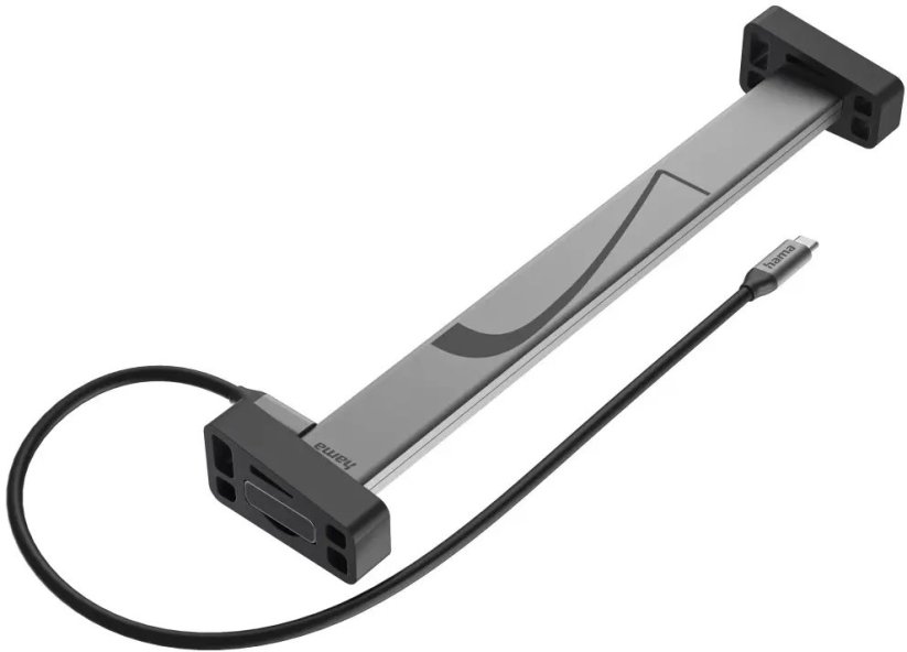 Hama Connect2Office USB-C 12 ports 100 W Sivý - Prenosný stacja dokująca do Notebooka Connect2Office Work (00200149)