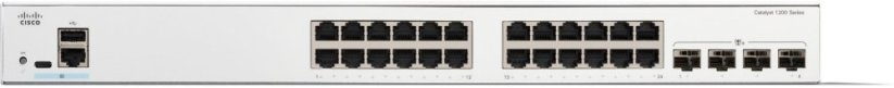 Cisco Cisco Catalyst C1200-24T-4X-RF łącza sieciowe Zarządzany L2/L3 Gigabit Ethernet (10/100/1000) Biely