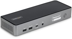 StarTech USB-C Stacja dokująca Pre trzech monitorów 140W Stacja ładująca Pre MacBook Pro i Windows 4K 60Hz HDMI lub DisplayPort