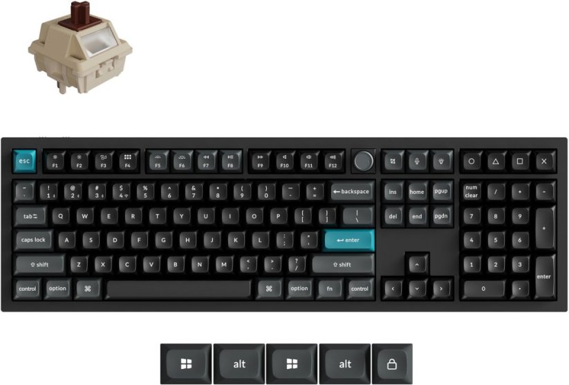 Keychron Q6 Ultra 8K Keychron Silk POM Switch Brown (Q6U-M3)