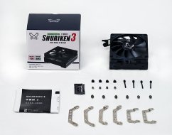Scythe SHURIKEN 3 Płyta główna ventilátor 9,2 cm Čierny 1 ks
