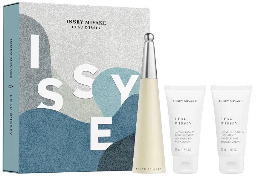 Issey Miyake SET ISSEY MIYAKE voda toaletná Issey Miyake EDT spray 50ml + BODY LOTION 50ml + SHOWER CREAM 50ml