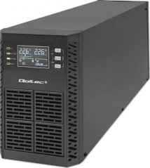 Qoltec Zasilacz awaryjny UPS Qoltec 2kVA | 2000W | Power Factor 1.0 | LCD | EPO | USB | On-line