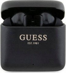 Guess Guess Printed Logo - Słuchawki Bluetooth TWS + etui ładujące (Čierny)
