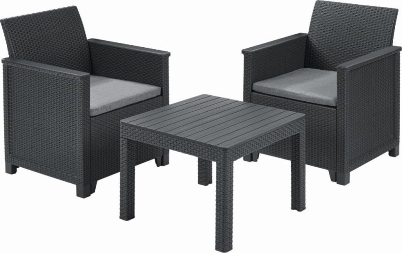 Keter Sada balkónový EMMA BALCONY SET - Grafitový