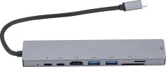 Roger RoGer USB-C HUB 8in1 with USB-C PD / USB 3.0 x2 / RJ45 / HDMI / SD / TF card reader