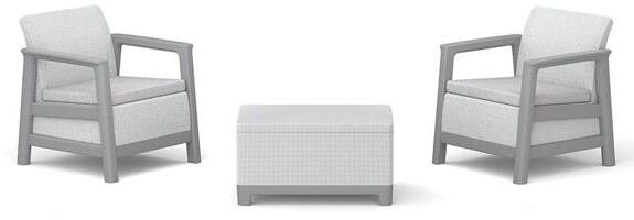 Keter Sada mebli záhradných Scandi Linea Balcony Set jasnoSivý/tmavoSivý stalowy (8711245162485)