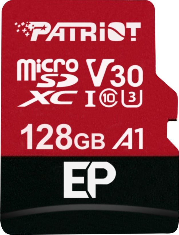 Patriot EP Series MicroSDXC 128 GB Class 10 UHS-I/U3 A1 V30 (PEF128GEP31MCX)