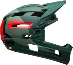 Bell Prilba na celú tvár SUPER AIR R MIPS SPHERICAL matte gloss green infrared r. L 58–62 cm (308753)