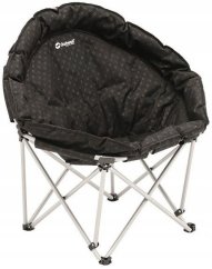 Garden4You Turistické kreslo z poduszką Outwell Casilda XL 470465 Čierna