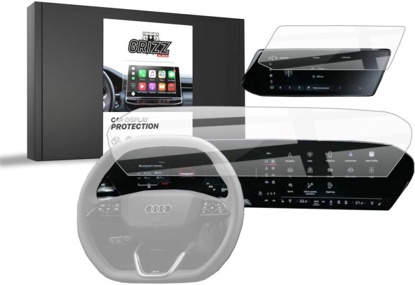 GrizzGlass Folia ceramiczna GrizzGlass CarDisplay Protection do Audi Q5 14,5" (2025) [2w1]