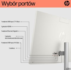 HP AiO 24-cr0334nw Ryzen 7 7730U 23.8" 16GB 512GB SSD Biely (9L732EA)