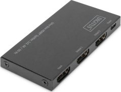 Digitus Rozdzielacz (Splitter) Ultra Slim HDMI 1x2, 4K 60Hz 3D HDR, HDCP 2.2, 18 Gbps, Micro USB