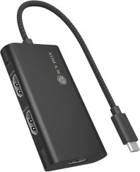 Icy Box huby i koncentratory USB 3.2 Gen 2 (3.1 Gen 2) Type-C 10000 Mbit/s Čierny