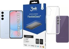 Samsung Galaxy S24 FE 5G 8/128GB Niebieski  (SM-S721BLBDEUE) + FlexibleGlass + Etui Clear Case
