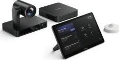 Yealink Native Microsoft Teams Rooms system for Medium-to-large rooms ? 1x UVC86 12X optical PTZ 4K intelligent camera, VCR20 remote control, power adapter, wallmount bracket and cables; ? Yealink MCore Kit (with MCore mini-PC and MTouch II), power adapte