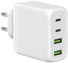 Allnet Z ALLNET Ersatznetzteil QC USB-C PD GaN Netzteil Power Supply68Watt 2x USB Typ-A QC 2x USB Typ-C**EU PLUG**