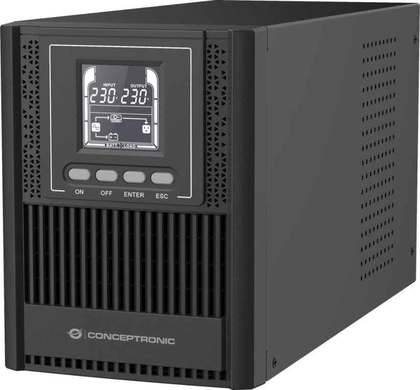 Conceptronic Conceptronic ZEUS52E1K zasilacz UPS Podwójnej konwersji (online) 1 kVA 900 W 4 x gniazdo sieciowe