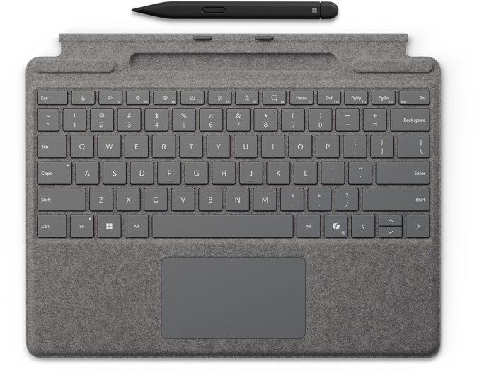 Microsoft Microsoft - Tastatur - mit Touchpad, Beschleunigungsmesser, Surface Slim Pen 2 Ablage- und Ladeschale - mit Slim Pen 2