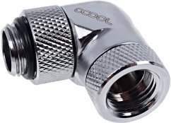 Alphacool Złączka kątowa 90°, 1/4", obrotowa, chróme (17261)