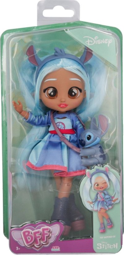 Tm Toys CRY BABIES STITCH DISNEY BFF Bábika MODOWA laleczka zabawka dzieci PIĘKNA