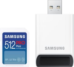 Samsung SDXC 512GB PRO PLUS + USB adapter (MB-SD512SB/WW)
