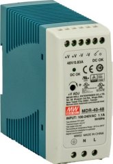 Barox Barox PS-DIN-AC/48/60 adapter zasilający/ inwentor Wewnętrzna 60 W Modrý, Sivý