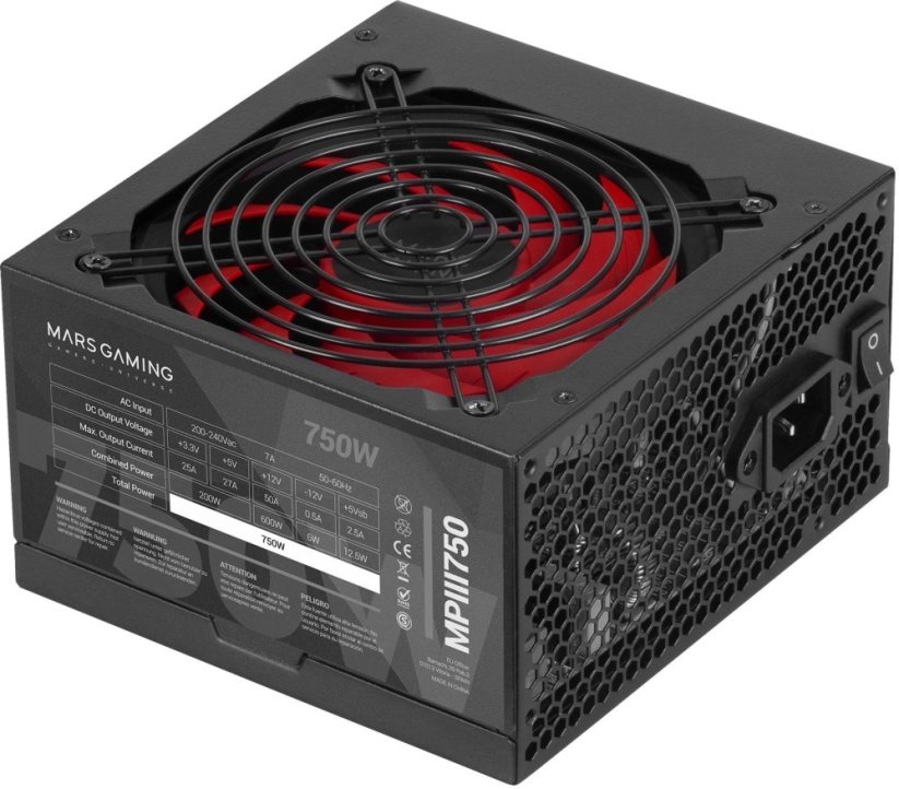 Mars Gaming Mars Gaming MPIII750 Power Supply  ATX 750W