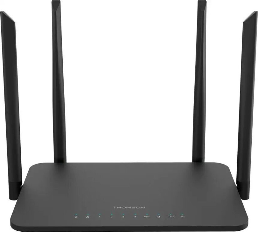 Thomson Thomson THWR1200 router bezprzewodowy Gigabit Ethernet Dual-band (2.4 GHz/5 GHz) Čierny