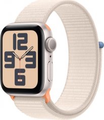 Apple Watch SE 2023 GPS + Cellular 40mm Starlight Alu Sport Loop Béžový  (mrg43qc/a)