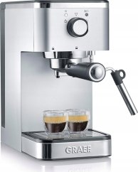 Graef Graef ES400, Espresso machine, 1.25 L, Ground coffee, 1400 W, Stainless steel