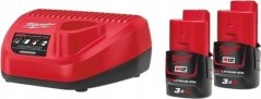 Milwaukee akumulátor i Nabíjačka MILWAUKEE M12NRG-302-NRG