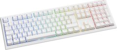 Ducky Ducky One X Wireless Gaming-Tastatur, induktiv, Hot Swap, RGB - Ducky Inductive Switch, ISO (DE), weiß