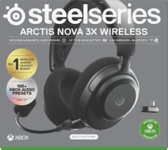 SteelSeries Steelseries Arctis Nova 3X Sada słuchawkowy Bezprzewodowy Opaska na głowę Muzyka/dzień powszedni Bluetooth Čierny