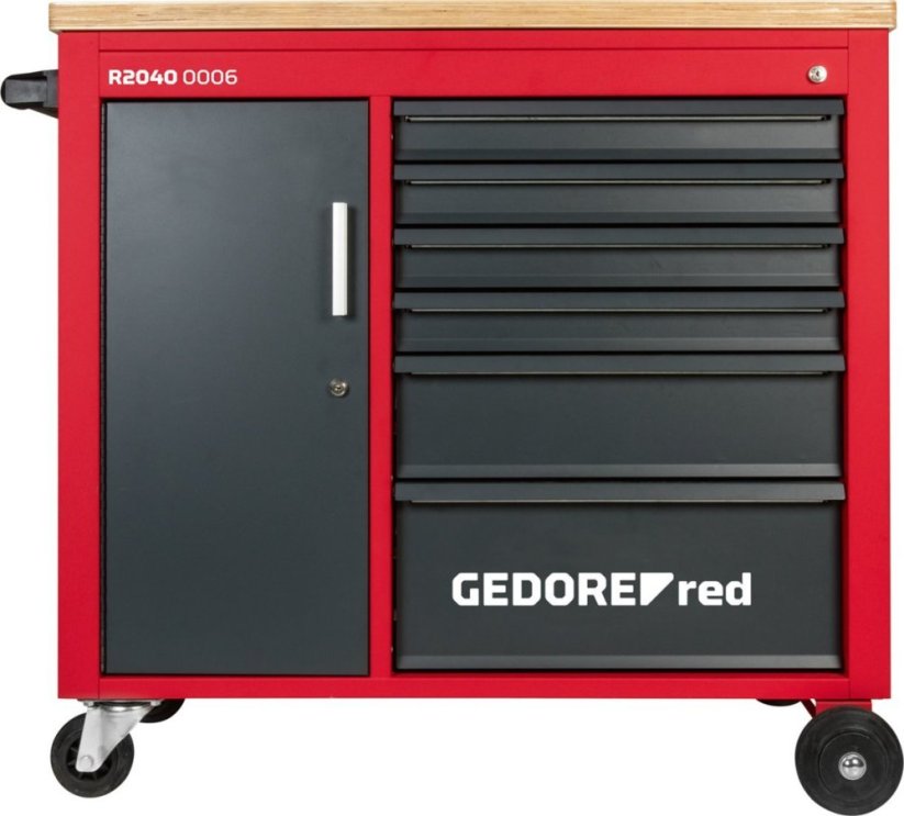 Gedore GEDORE red Workshop Trolley MECHANIC PLUS with 6 Drawers