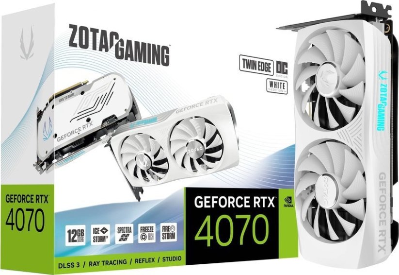 Zotac Gaming GeForce RTX 4070 Twin Edge OC White 12GB GDDR6 (ZT-D40740Q-10M)