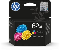 HP 62XL High Yield Tri-color Original Ink Cartridge Cyan, Magenta, Žltý 9,5ml 300 stron (D14SLAE#LS1)
