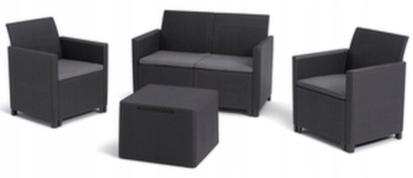 Keter Marie 2 seater set with Storage table