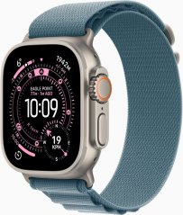 Apple Watch Ultra 3 GPS + Cellular 49mm Natural Titanium / Alpine Loop M Modrý (MEWM4QP/A)