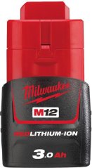 Milwaukee akumulátor M12 B3 3,0Ah (4932451388)