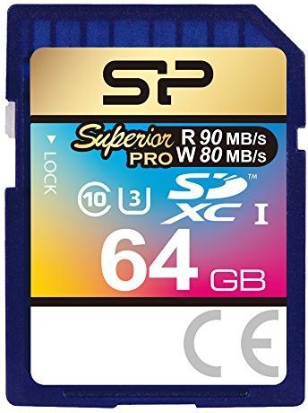 Silicon Power Superior Pro SDXC 64 GB Class 10 UHS-I/U3  (SP064GBSDXCU3V10)