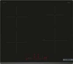 Bosch | Płyta grzewcza | PIE63KHC1Z | Indukcja | Liczba Horáków/stref grzejnych 4 | Dotknij | Zegar | Čierny